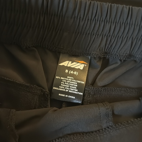 Avia feather stretch Black Elastic trouser pants small 4-6 - Picture 3 of 12